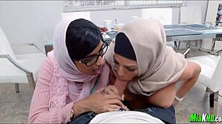 Hell yeah, Mia Khalifa in hijab leads a wild interracial tag team!