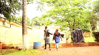 Two tourists chance upon each other in park