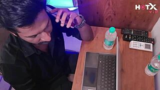 Pervert biology teacher seduced and fucked his student, an Indian girl