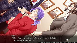 wow, big-boobed married teacher yui & naoko in wild hypnosis action!