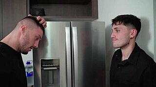 Satanic satiety, behind delicious cock of muscular friend