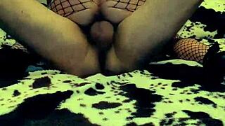 Wife with beautiful pussy performs in amateur porno, showing ass and more