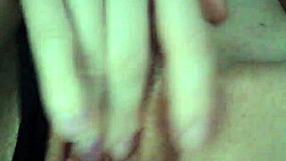 Hot Russian MILF rubbing her pussy after taking off clothes