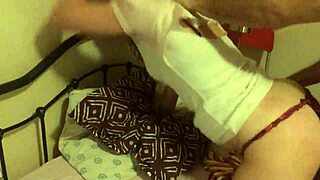 Sexy European milf in cotton dress, pounded passionately