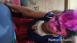 hey, wanna see my hot wife in saree blouse getting romantic and wild with me?