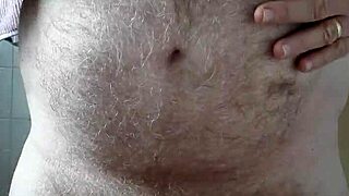 Rustyas1 - Hairy Big Belly Guy Strokes Solo