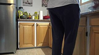 The wife or a whore who loves to rim - kitchen MILF action