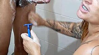 young virgin visits friend's apartment for threesome