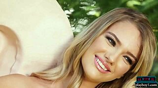 petite blonde milf kenna james slowly undresses in a softcore striptease, her clothes ripped off in the solo video