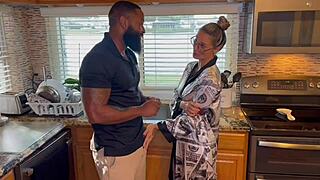 Mandy Rhea, a hot MILF, agreed to sex to settle a debt with BBC