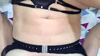 A hot busty blonde in bondage gets fucked