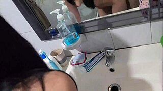 Brutal sex in the bathroom with hot Laura Quest
