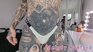 Sexy Milf Tries On G-String and Micro Bikini.