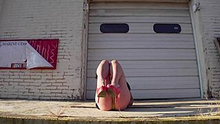 Completely Bottomless While Walking the Docks