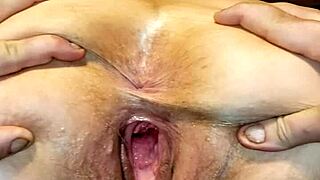 Milf's Pussy Gapes With Cum