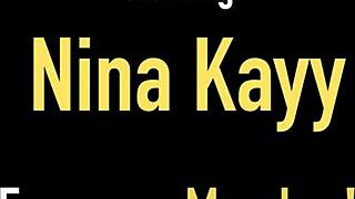 beautiful nina kayy receives warm cum on big tits