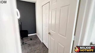 Josie takes big black cock in her wet pussy hard.