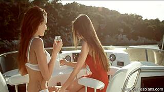European Blonde Lesbians Kissing and Loving with Passion