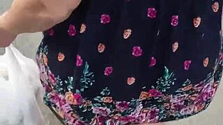 hey, i sneak and lift a woman’s skirt outdoors