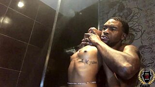 hard shower sex with rome major pounding my wet pussy. damn, he drills me so good under the water!  