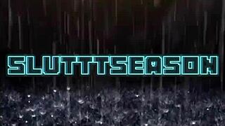 the wet-mouthed stepmom sucks her stepson's cock while wearing a buttplug in her big ass