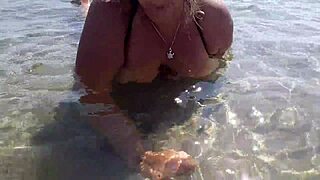 Milf's Wet Big Boobs Sucked In Public Massage With Hot Toy