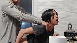 stop cooking, let’s have quick latina anal sex