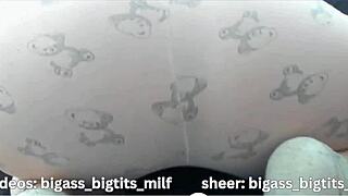 Pajamas Masturbation - Big Ass Milf Camel Toe Explosion!