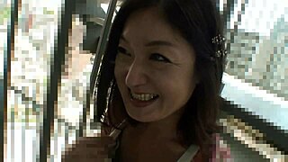Asian Granny Chiyo Yamabe Reveals Hairy Creampie Pussy in Wild Action