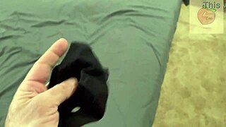 Stepmom Catches Stepson With Her Panties.