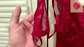 Stepmom Catches Stepson With Her Panties.