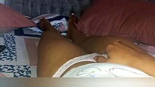 Hey, why’s my busty stepmom’s pussy so wet before bed tonight?