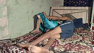 I can’t get enough of my Desi village bhabhi getting wild with her husband in steamy action every day.