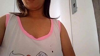 Hey, why’s my busty stepmom’s pussy so wet before bed tonight?