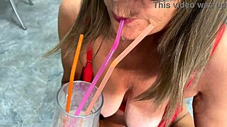 Stepmom Swallows Massive Bukkake Load After 4 Days