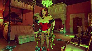 Granny Carmen Claus Double Dildo Play Orgasms 🔥