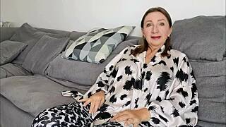 stepson catches stepmom in shocking solo act!