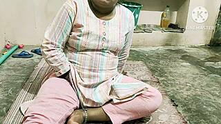 Desi Indian wife gets slammed hard by neighbor boys.