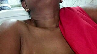 Tantrik Mata Fingers Herself in Toilet. Stepson Drills Her Wet Pussy Hard.