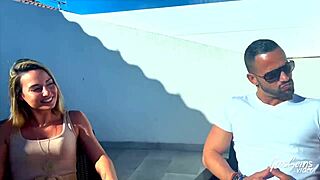 vittoria and pam share a moment with a guy