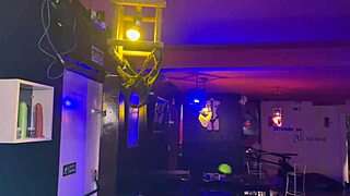 whoa! banging brazilian milf with big cock at bar!