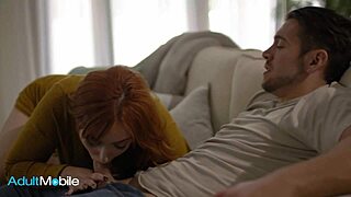 Lauren Phillips Sucks Dante Colle's Cock and Gets Pounded Hard on Sofa - AdultMobile