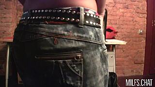 Big Titty Milf Sonya Strips Jeans to Show Assets