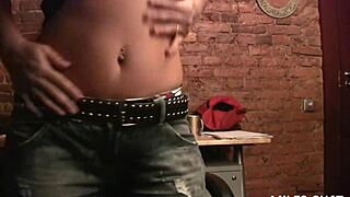 Big titty milf sonya strips jeans to show tits and ass