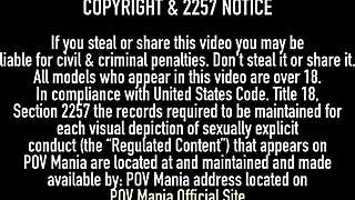 Busty ginger Lauren Phillips blows monster cock