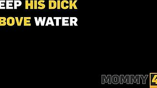 Mommy4K Czech Janet Alfano Turns Shower into Young Cock Action