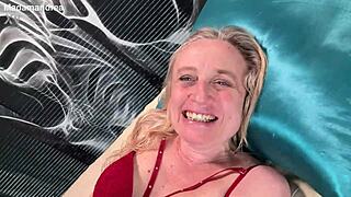 POV Masturbation of My Prolapse Pussy in Hot Lingerie