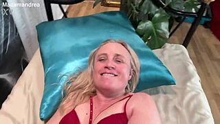 POV View of Masturbating Prolapse Pussy in Hot New Lingerie
