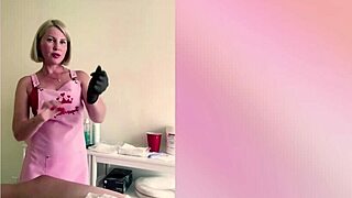 Russian blonde made him explode with her skilled hands.