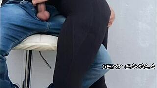 I was hired just to suck his big cock, but he’s dying to fuck me hard in the gym!